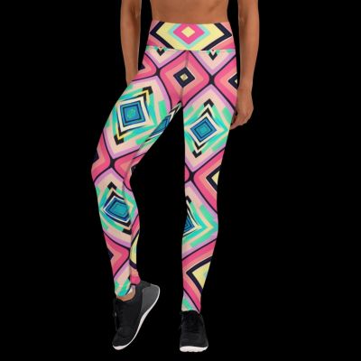 80s Style Artsy cute Yoga Leggings